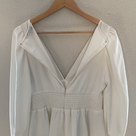 EUC Amanda Uprichard ivory peplum blouse - Picture 9 of 9